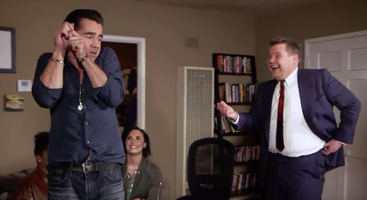 WATCH: Colin Farrell And James Corden Play Hide And Go Seek In A Randomer’s Home