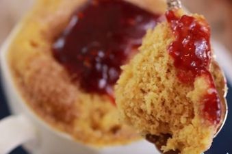 WATCH: This Jam Doughnut In A Mug Is About To Make Your Monday