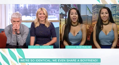 WATCH: Those Twins Who Share A Boyfriend Chat With Holly And Phillip