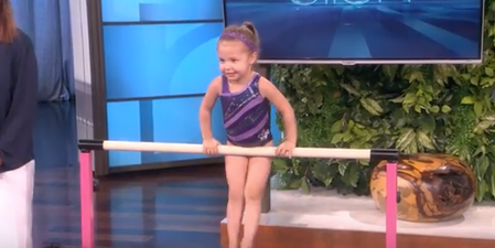 WATCH: 3-Year-Old Gymnast Wows The Ellen Show With Her Amazing Skills