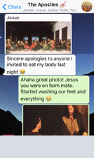 “Judas, You Are Scum” – The Apostles’ WhatsApp Group