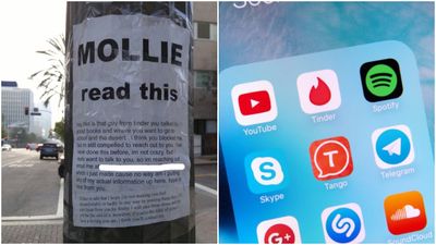 A Man is Trying to Win Over a Girl Who Blocked Him on Tinder With These Creepy Public Notices