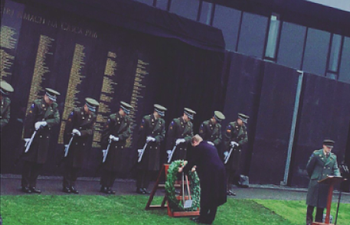 Memorial Wall Dedicated To Those Who Died In The 1916 Rising Unveiled At Glasnevin Cemetery