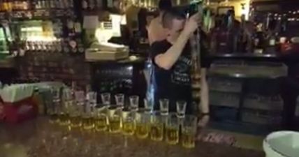 WATCH: Carlow Barman Pours 11 Jägerbombs At Once With INCREDIBLE Skill
