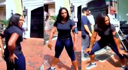 WATCH: Serena Williams Showing Us How To Twerk Is Beyond Awkward