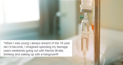 Irish girl suffering with anorexia writes heartbreaking letter from hospital bed