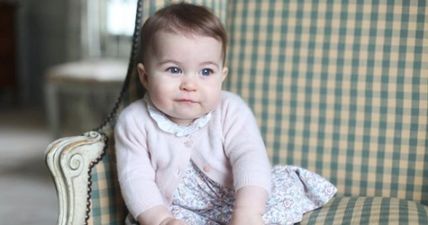 PIC: The first photo of Princess Charlotte with the Queen has been released