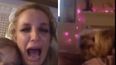 WATCH: Britney loses it over a dog eating her cheese in home video