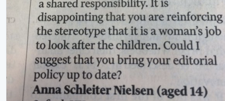 A 14-year-old girl ROASTED The Financial Times for this sexist headline