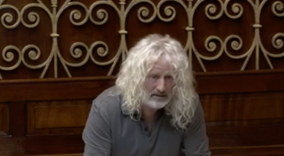Watch – TD Mick Wallace breaks down while speaking about his visit to French refugee camp
