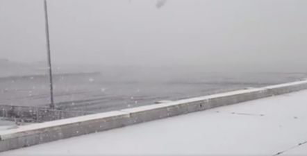 It’s snowing in parts of Ireland this evening and people are outraged