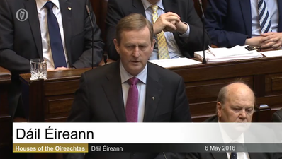 BREAKING: Enda Kenny has been elected as Taoiseach