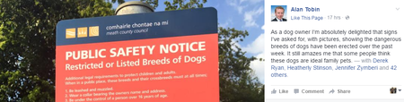 This county councillor has ticked off a LOT of dogowners
