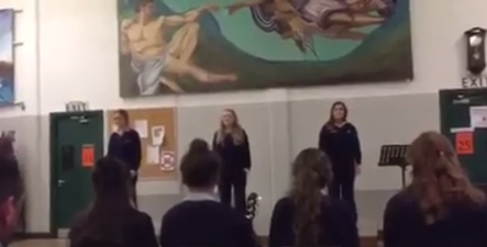 WATCH: 3 Irish girls stun with their version of a Blood Brothers song
