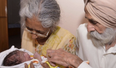 An Indian couple in their 70s have become parents for the first time