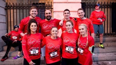 7,000 runners took to the streets of Dublin last night for the Virgin Media Night Run