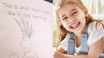 This child’s brutally honest drawing of her mother is equally offensive and hilarious