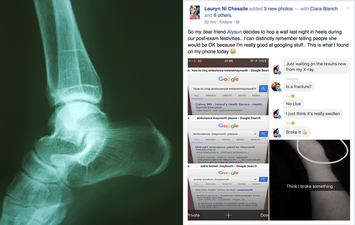 This Irish student’s response to her friends fall is the funniest thing on the Internet today