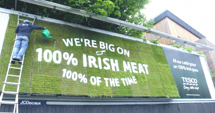 There was a special message behind these billboards in Dublin and Cork