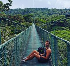 This guy has found a very creative way to reassure his Mammy while he travels the world