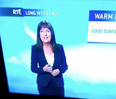 Evelyn Cusack had the best facial expression EVER during the weather forecast