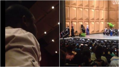 WATCH – This man’s reaction to his wife getting her Master’s degree is too adorable