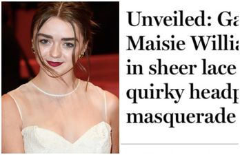 Maisie Williams rewrites Daily Mail headline about herself and it is FANTASTIC