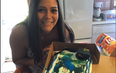 A graduate was allowed to design her own cake. Her mother was not impressed. 