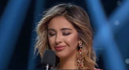 Miss California goes viral for her response to a question at the Miss America pageant