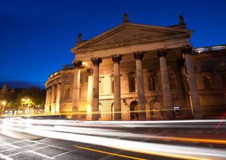 Dublin’s College Green has paid tribute to the Irish Euros team