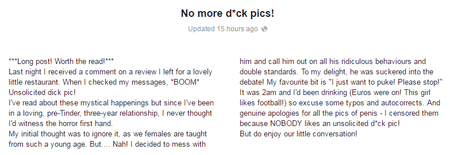 This girl absolutely SCHOOLED this guy for sending an unsolicited dick pic