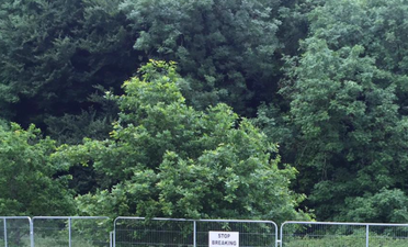 This sign warning off trespassers at Body & Soul will give you a right laugh