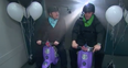 WATCH: Matt Le Blanc and James Corden race in mini scooters