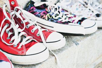 So THIS is why Converse shoes have extra holes on the side