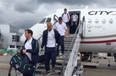 The Irish team return home to a rapturous welcome at Dublin airport