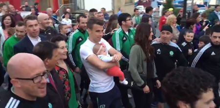 Seamus Coleman got a wonderful reception when he returned home to Donegal
