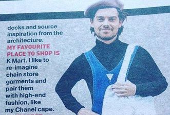 This fashion-forward guy’s street style interview is gloriously baffling