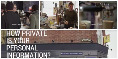 This scary prank shows how a free coffee could lead to identity theft