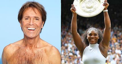 Cliff Richard managed to scare the bejaysus out of Serena Williams