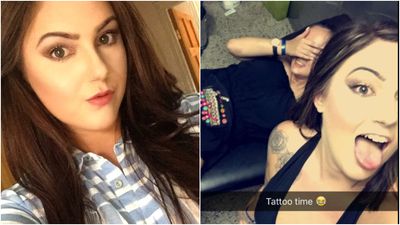 Drunk girl gets the name of her favourite Indian restaurant tattooed