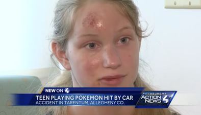 This teen girl blames Pokémon GO for getting hit by a car