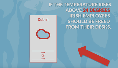 There is a petition for Irish people to stop work during the heat wave