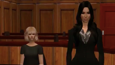 There is a Sims version of a court case between Kim and Taylor and it’s hilarious