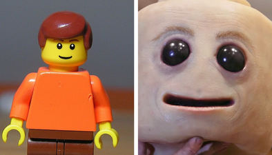 Someone’s made a terrifying lifesize LEGO man with human skin and it’s all kinds of wrong