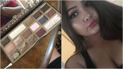 Woman freaks out as her niece eats her expensive makeup