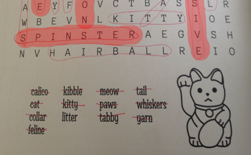 This word search has some very disturbing hidden words