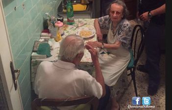 Police cooked a meal for a lonely elderly couple who were heard crying