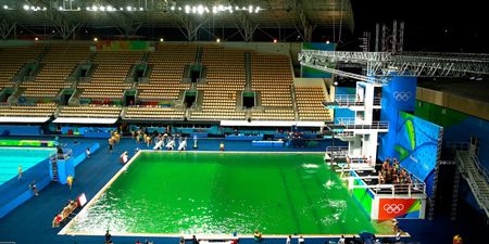 Olympic officials finally give the real reason the pools turned green