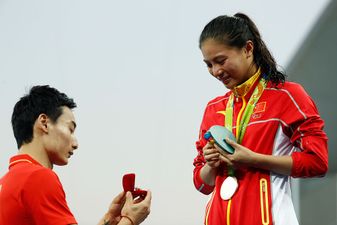 Was it selfish of this guy to propose to his girlfriend while she was getting her Olympic medal?