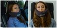 This woman has invented a head-hammock so you can sleep on the go anywhere